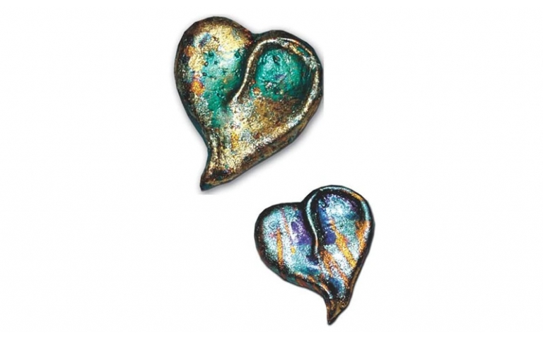 Hearty Clay Heart Pin